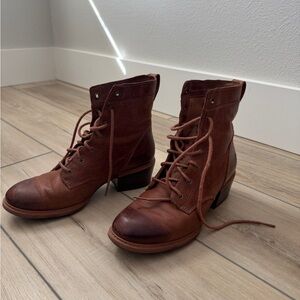 Classic Brown Lace-Up Boots
